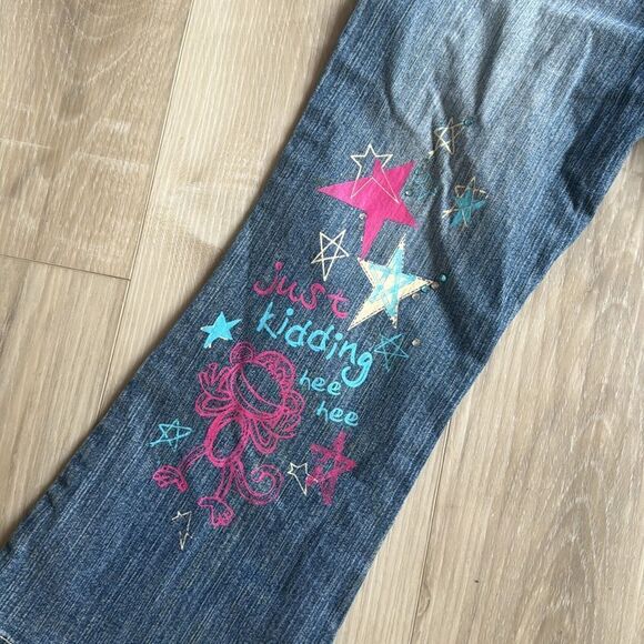 Y2K Original Bobby Jack Jeans, Painted Size 4T, Flare, Bootcut - Picture 3 of 7